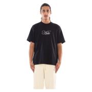 Zwart Script Logo Tee Shirt Arte Antwerp , Black , Heren