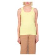 Love Bird Embro Tank Top Pinko , Yellow , Dames