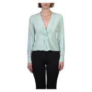 Zijden blouse in E51Verde Pinko , Green , Dames