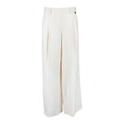 Dames Crème Broek Twinset , White , Dames