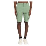 Cargo Shorts in Stretch Twill Stof C.p. Company , Green , Heren