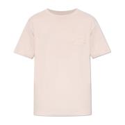 Katoenen T-shirt met geborduurd logo Etro , Pink , Heren