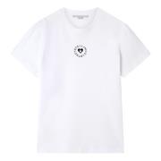 Mini Heart T-Shirt in Pure White Stella McCartney , White , Dames