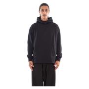 Zwarte Oversized Hoodie met Zakken Y-3 , Black , Heren