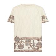 Katoenen T-shirt met print Etro , Beige , Heren