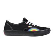 Zwarte Leren Schoenen voor Vrouwen Vans , Black , Dames