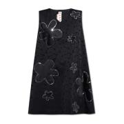 Korte jurk met applicaties Marni , Black , Dames