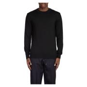 Gebreide Crewneck Sweater Costumein , Black , Heren