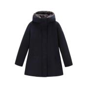 Faux Fur Parka voor ultiem comfort Woolrich , Blue , Dames