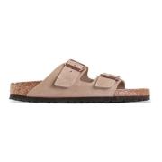 Bruin Leren Sandalen Birkenstock , Beige , Heren