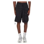 Cargo Shorts met Meerdere Zakken Ten C , Black , Heren