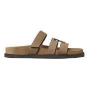 River Rock Sport Slide Sandalen Tory Burch , Beige , Dames