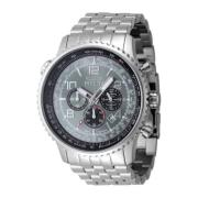 Aviator Herenhorloge - Grijze Wijzerplaat Invicta Watches , Gray , Her...