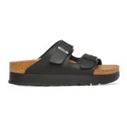 Zwarte Vegan Arizona Sandalen Birkenstock , Black , Dames