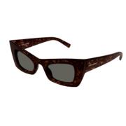 Stijlvolle Zwarte Leren Schoudertas Saint Laurent , Brown , Unisex