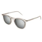 Klassieke Leren Schoudertas Saint Laurent , Gray , Unisex