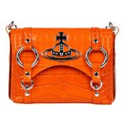 Crossbodytas van krokoleer Vivienne Westwood , Brown , Dames