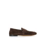 Donkerbruine Suède Loafers Officine Creative , Brown , Heren