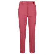 Polyester Broek Made in Italy Hebe Studio , Red , Dames