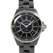 Pre-owned Stainless Steel watches Chanel Vintage , Black , Dames