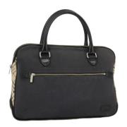 Pre-owned Canvas handbags Burberry Vintage , Black , Dames