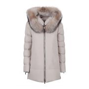 Luxe Wol Kasjmier Donsjas Moorer , Gray , Dames