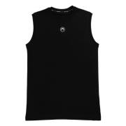 Biologisch katoenen zwarte tanktop Marine Serre , Black , Heren