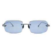 Rimless Palladium Witte Zonnebril Matsuda , Gray , Heren