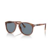 Retro Zonnebril Zwarte Frame Persol , Multicolor , Unisex