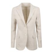 Wollen Blend Zandjas Eleventy , Beige , Dames