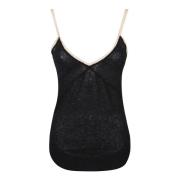 Zwarte Alpaca Wol Top Gemaakt in Italië N21 , Black , Dames