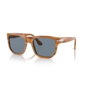 Klassieke zonnebril met zwarte montuur Persol , Brown , Unisex