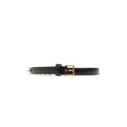 Leren riem Versace , Black , Dames