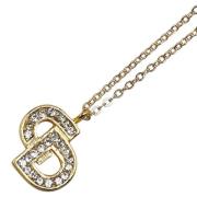 Pre-owned Metal necklaces Dior Vintage , Yellow , Dames