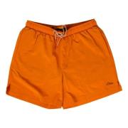 Onthul Print Zwemshorts in Oranje Dime Mtl , Orange , Heren