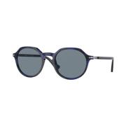 Klassieke zonnebril met zwarte montuur Persol , Black , Unisex