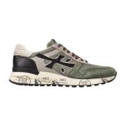 Groene Sportieve Textiel Sneakers Premiata , Green , Heren