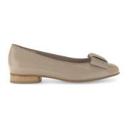 Beige ballerina's in lederen combinatie Gabor , Beige , Dames