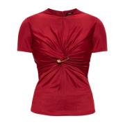 Draped top Versace , Red , Dames