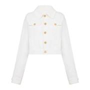 Korte geknoopte jas Balmain , White , Dames