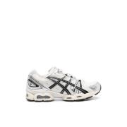 Mesh Panel Gel-Nimbus 9 Sneakers Crème/Zwart Asics , Beige , Heren