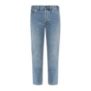 Jeans met logo Moschino , Blue , Dames