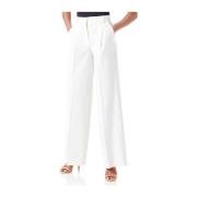 Luxe Palazzo Broek van Viscosemix Pinko , White , Dames