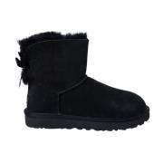 Suède en wollen winterlaarzen UGG , Black , Dames