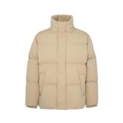 Nylon Gewatteerd Jack Zand Études , Beige , Heren