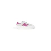 Leren sneaker met 5 cm hak New Balance , Pink , Dames