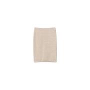 Paillet en parel lange rok Twinset , Beige , Dames