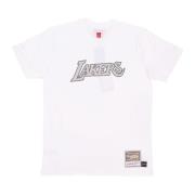 NBA Lakers Tee Off White Mitchell & Ness , White , Heren