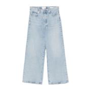 Wijde Baggy Jeans Frame , Blue , Dames