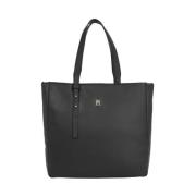 Zwarte Zachte Tote Tas Tommy Hilfiger , Black , Dames